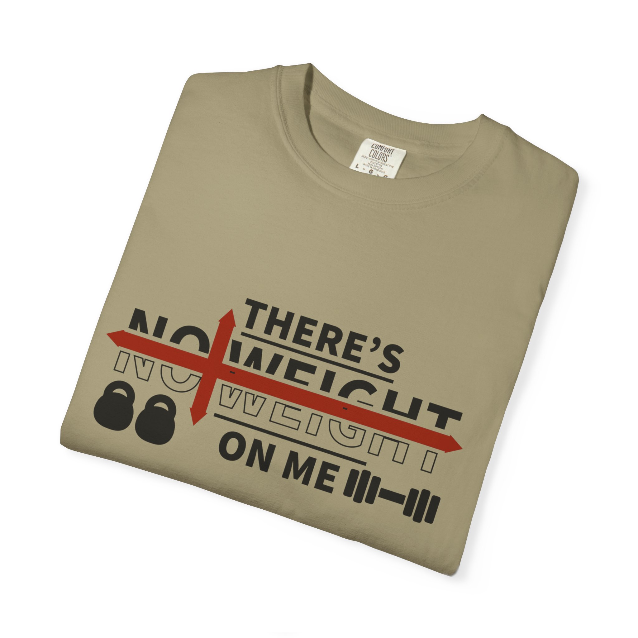 Weightlifting T-Shirt — "There's No Weight On Me" Fitness Gym Tee: Nikonice Letter to my Donor - Image 39