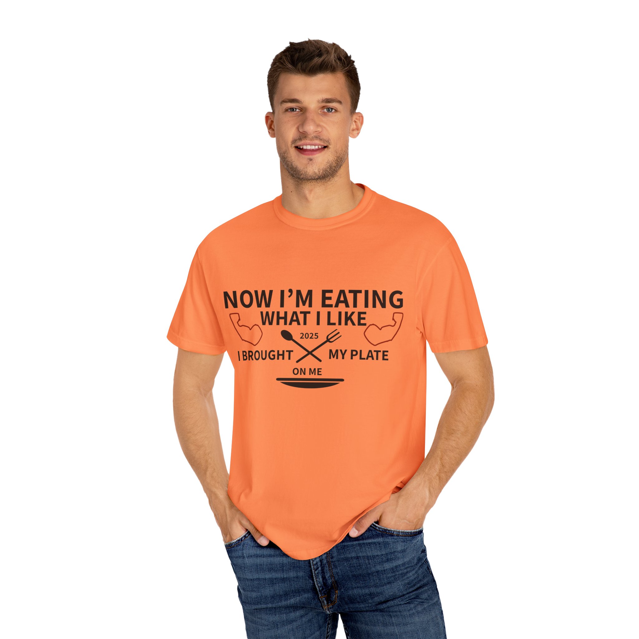 T-Shirt — "Now I’m Eating What I Like, I Brought My Plate" Funny Foodie Tee Nikonice Letter to my Donor - Image 8