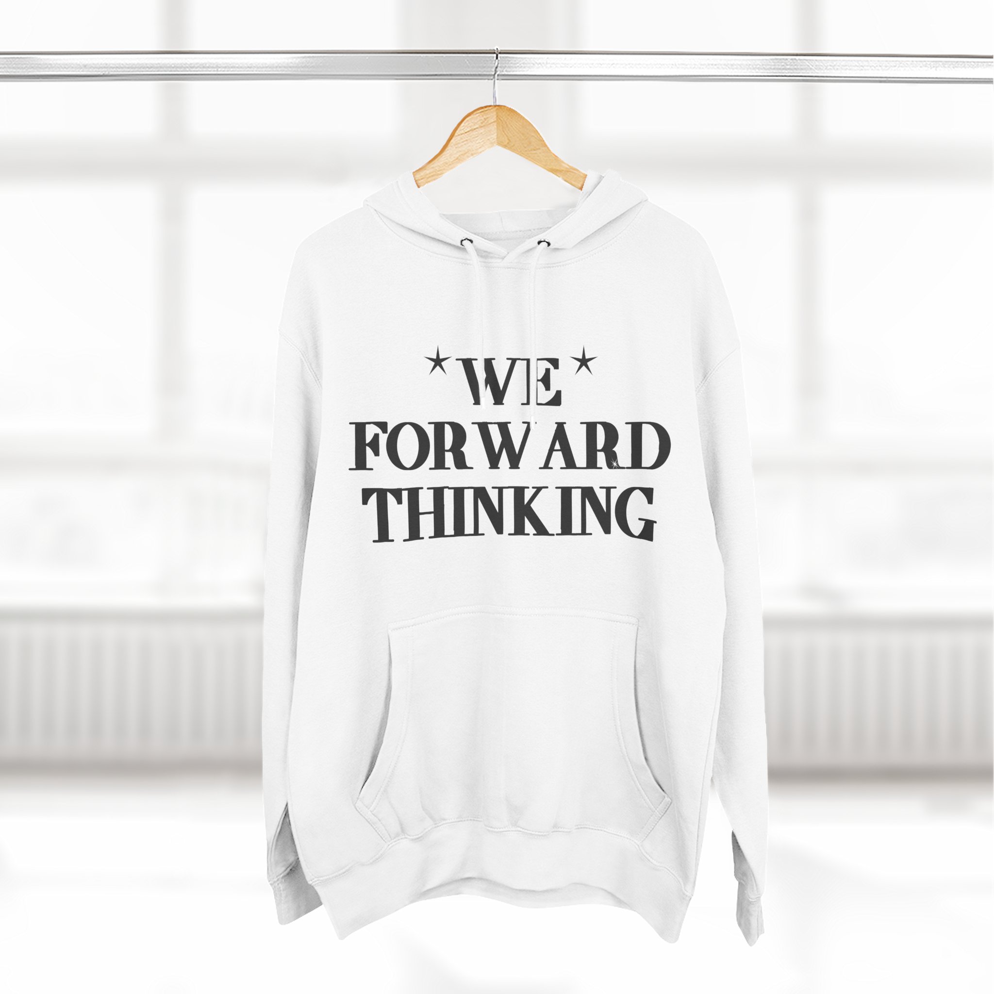 We Forward Thinking Hoodie | Inspirational Typographic & Illustration Back Design NikoNice - Image 4
