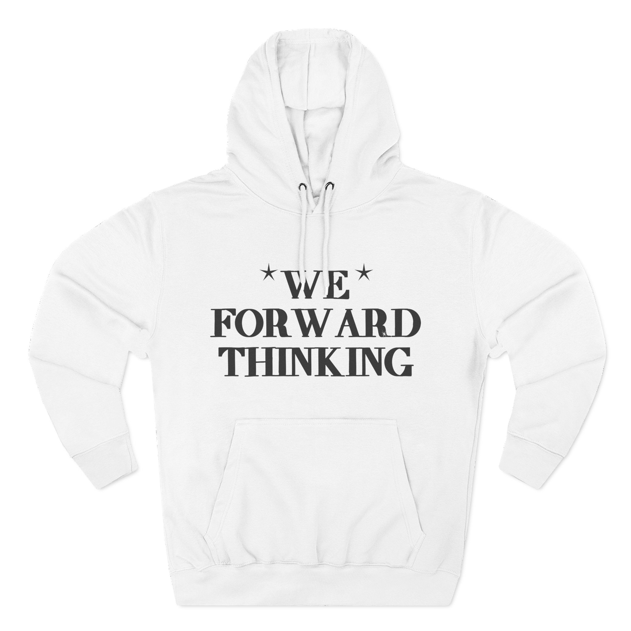 We Forward Thinking Hoodie | Inspirational Typographic & Illustration Back Design NikoNice