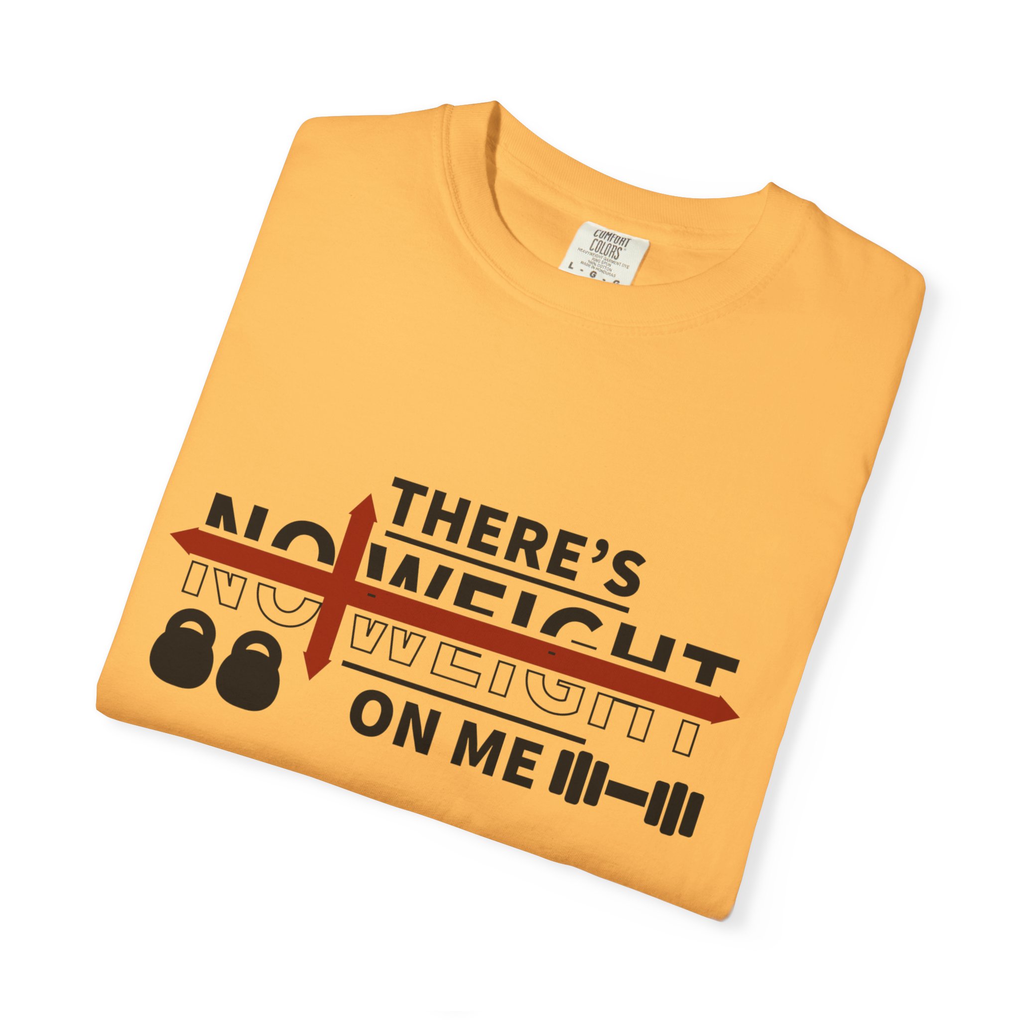 Weightlifting T-Shirt — "There's No Weight On Me" Fitness Gym Tee: Nikonice Letter to my Donor - Image 27