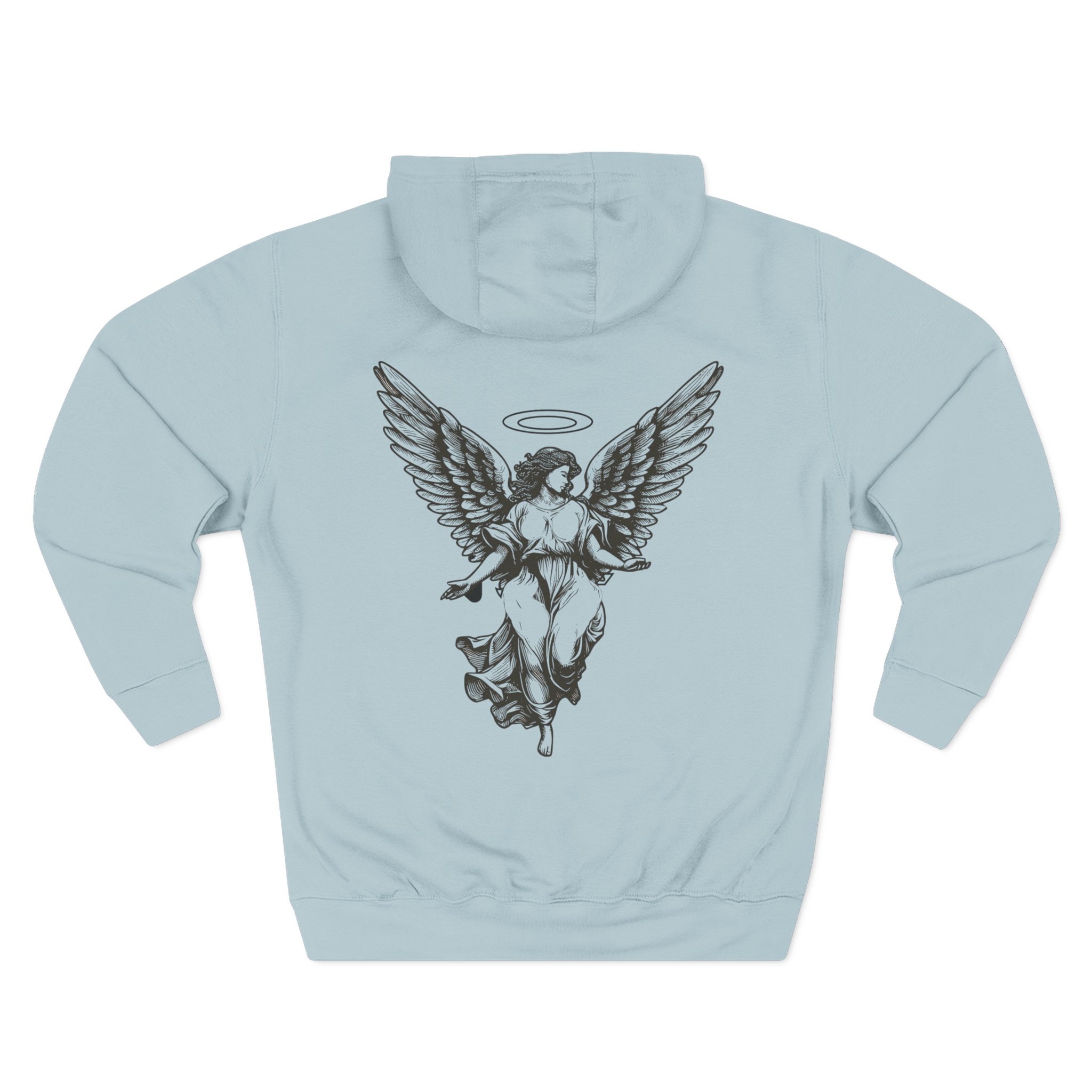 Angels On My Side Hoodie | Angel Illustration, Script Text - Image 22