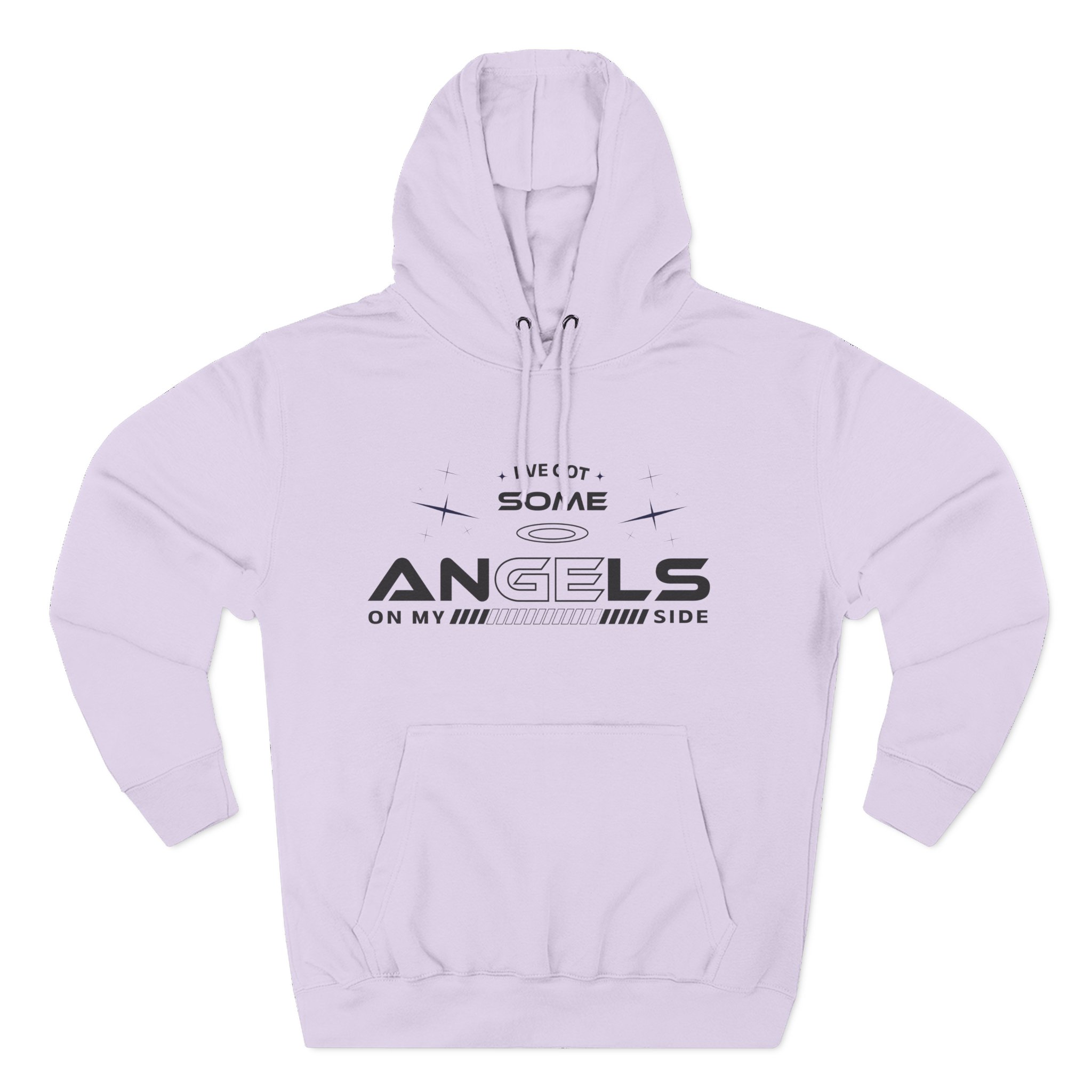 Angels On My Side Hoodie | Angel Illustration, Script Text - Image 25