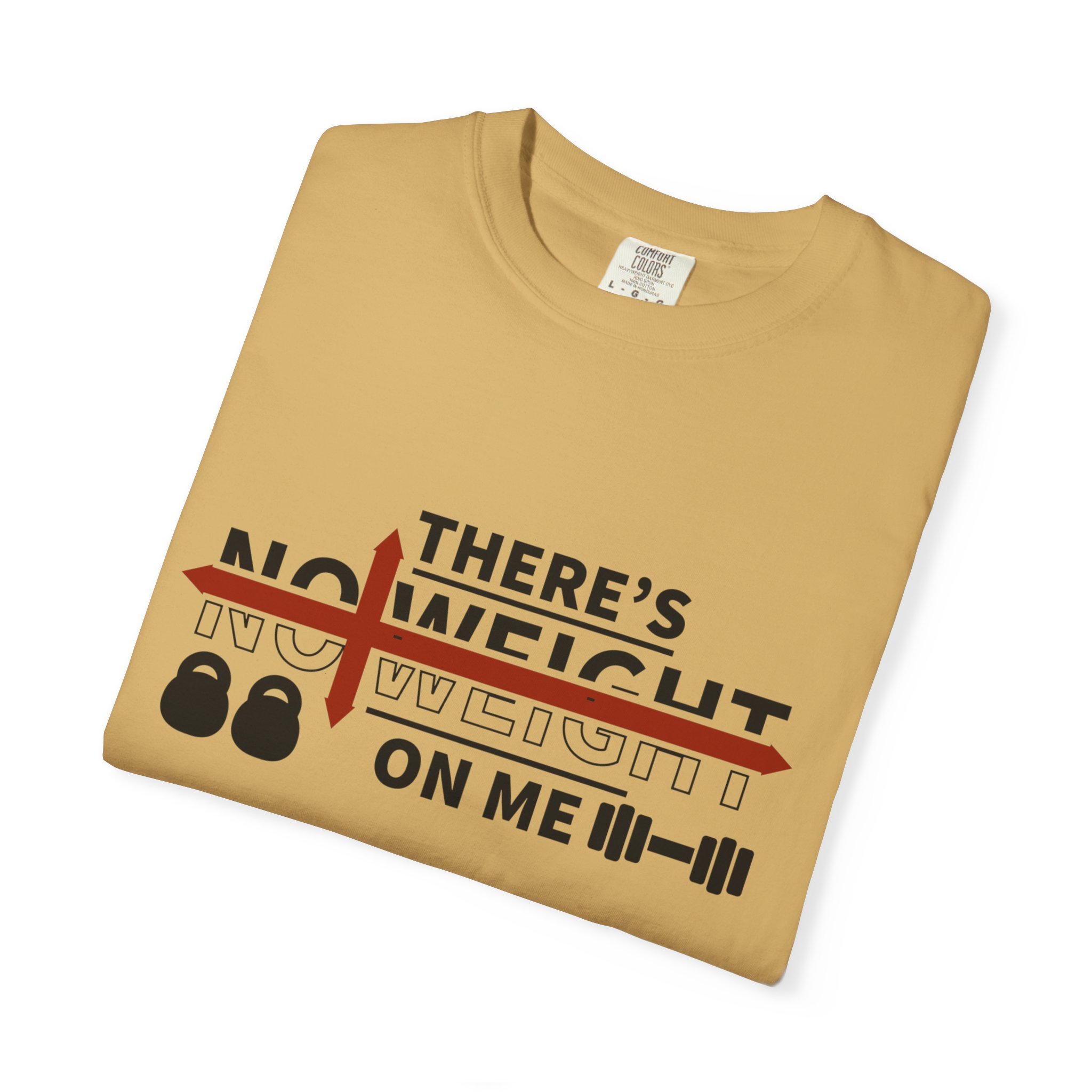 Weightlifting T-Shirt — "There's No Weight On Me" Fitness Gym Tee: Nikonice Letter to my Donor - Image 31