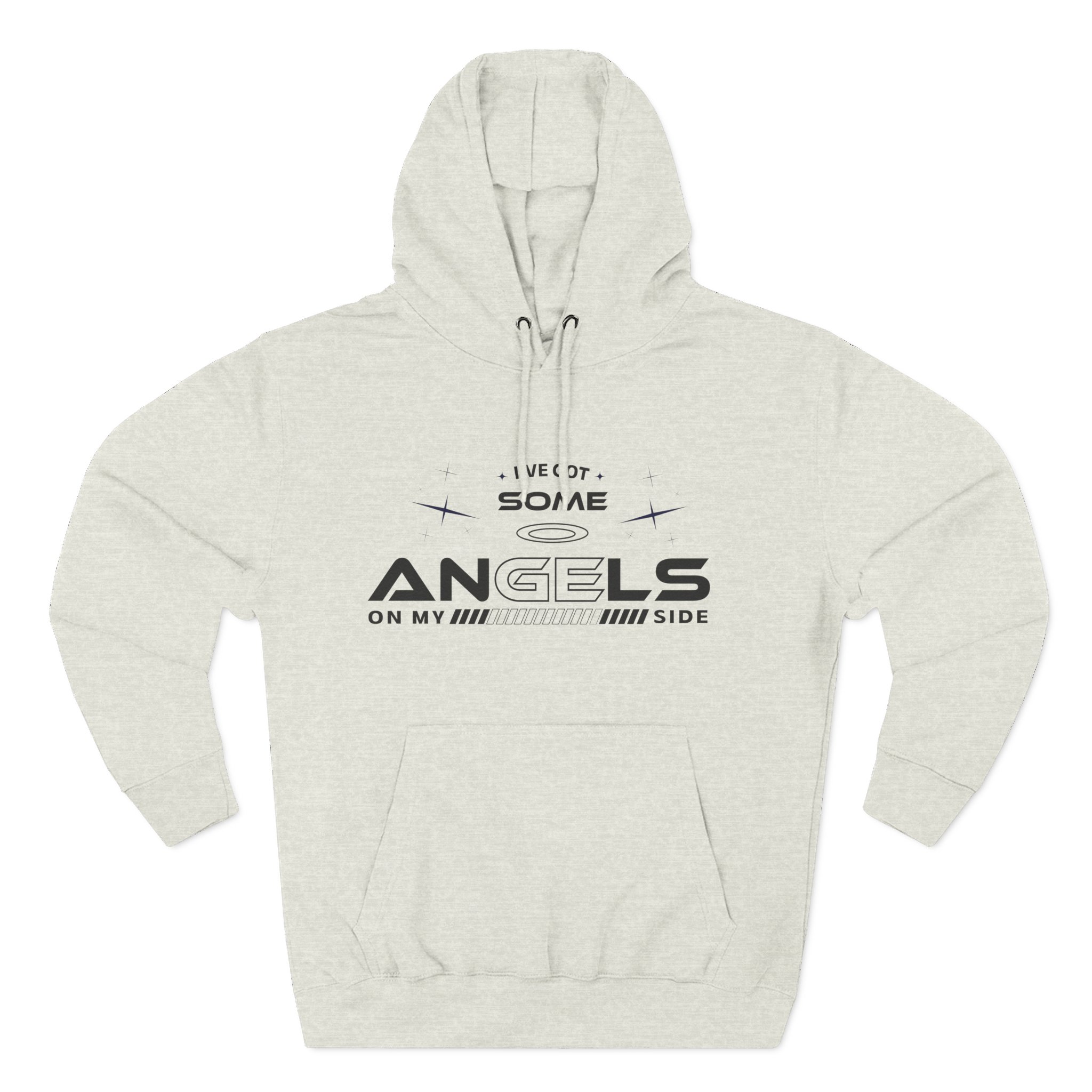 Angels On My Side Hoodie | Angel Illustration, Script Text - Image 17