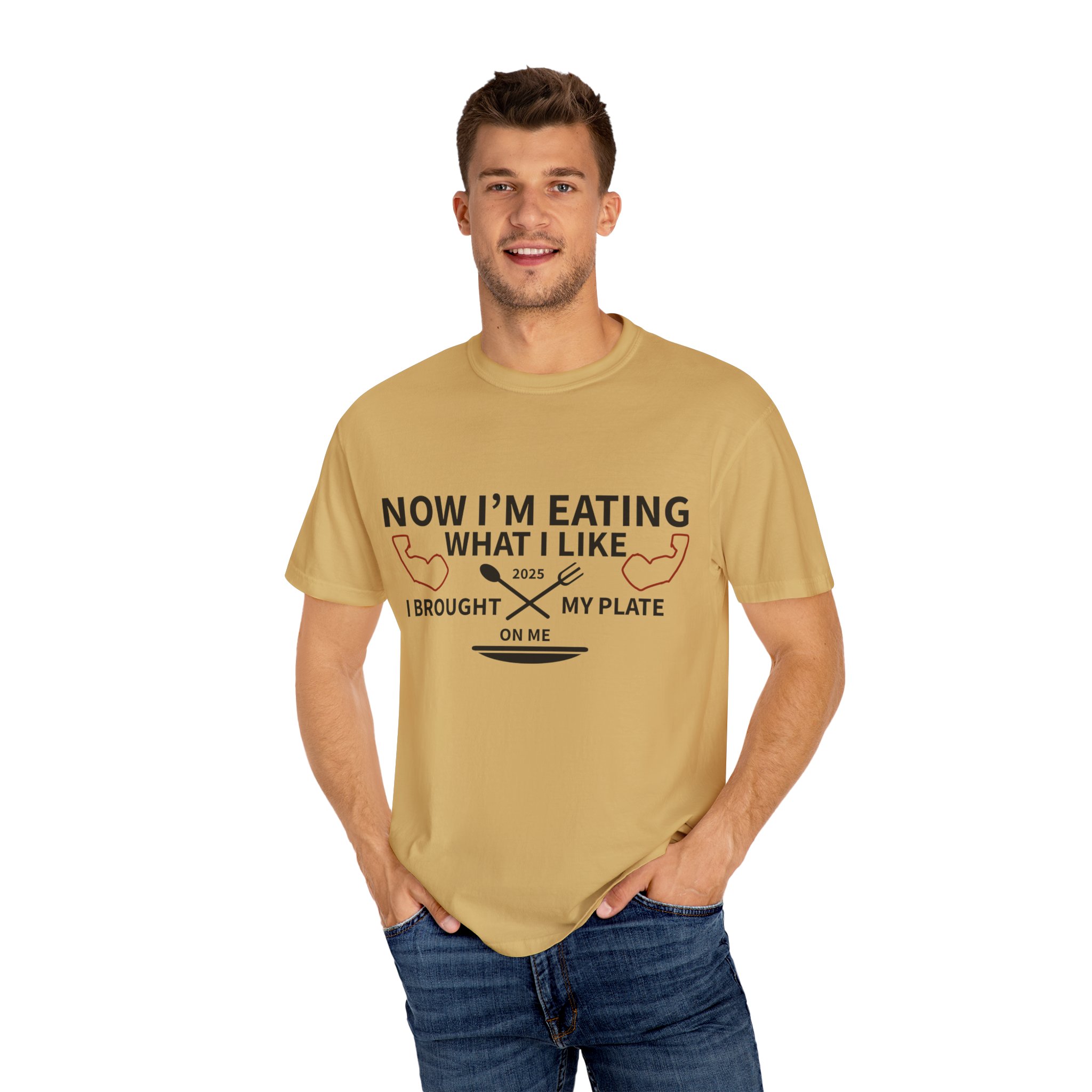 T-Shirt — "Now I’m Eating What I Like, I Brought My Plate" Funny Foodie Tee Nikonice Letter to my Donor - Image 28