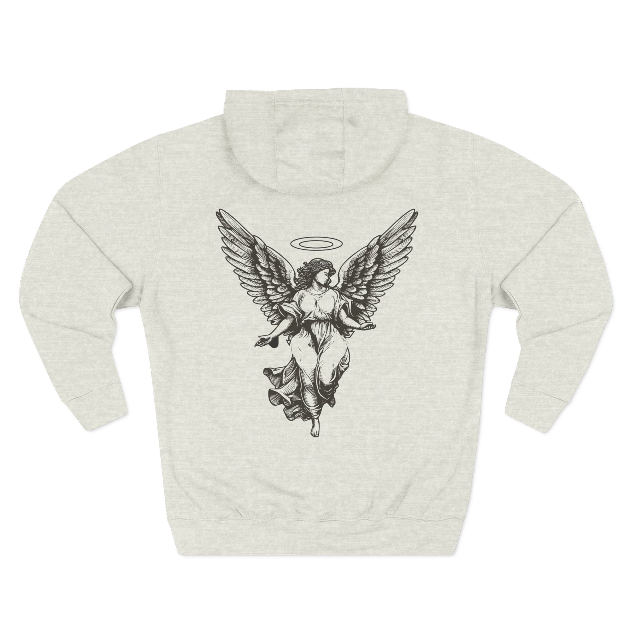 Angels On My Side Hoodie | Angel Illustration, Script Text - Image 18