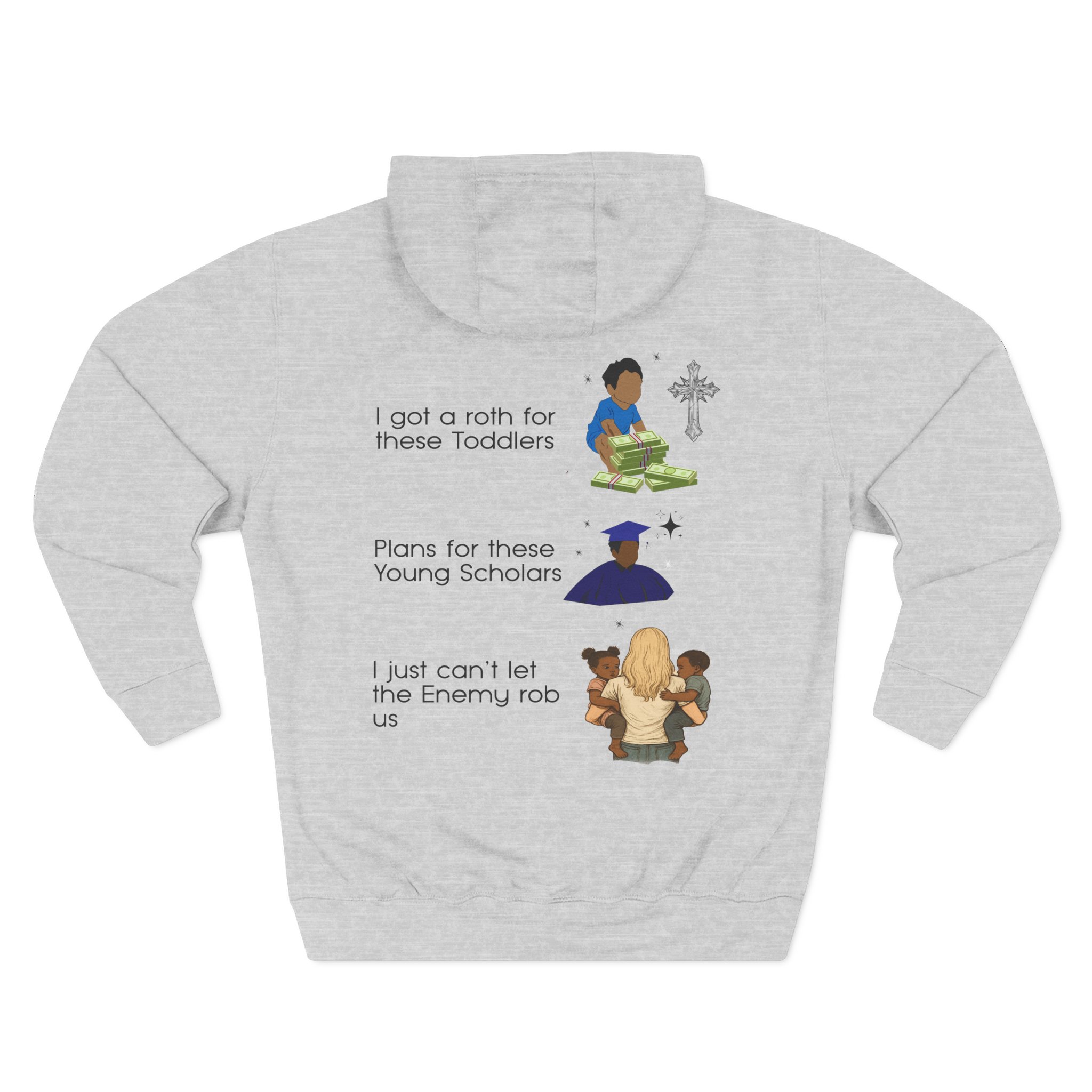 We Forward Thinking Hoodie | Inspirational Typographic & Illustration Back Design NikoNice - Image 6