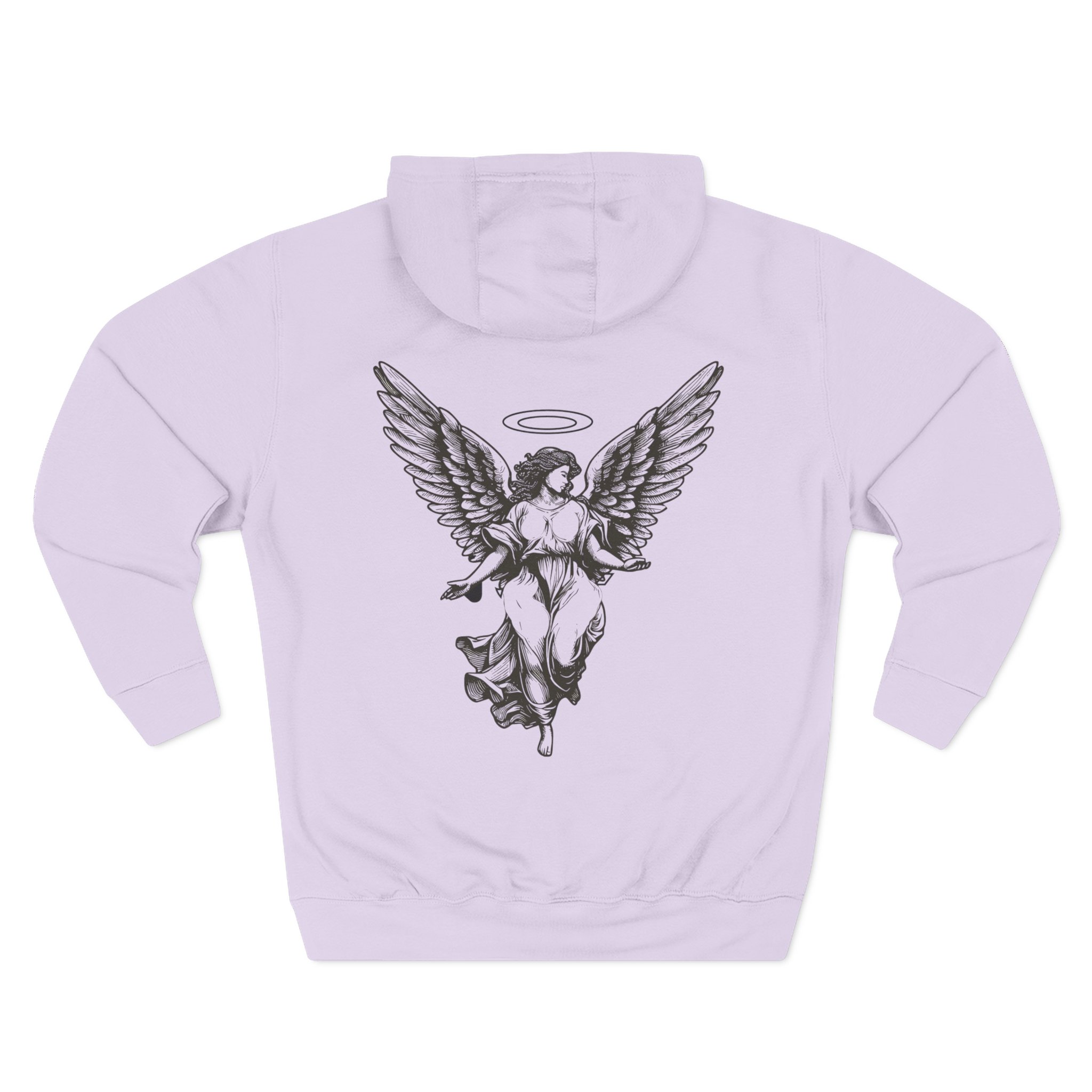 Angels On My Side Hoodie | Angel Illustration, Script Text - Image 26